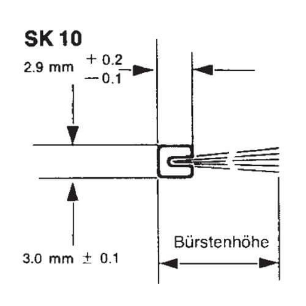 Krtačno tesnilo SK10.134 CB