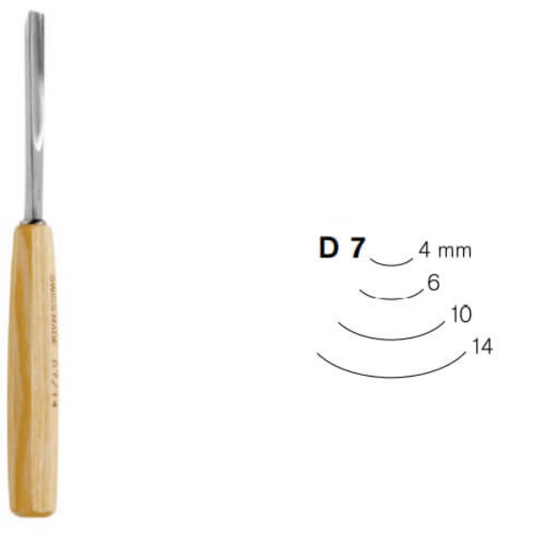 Hobby rezbarsko dleto D 7