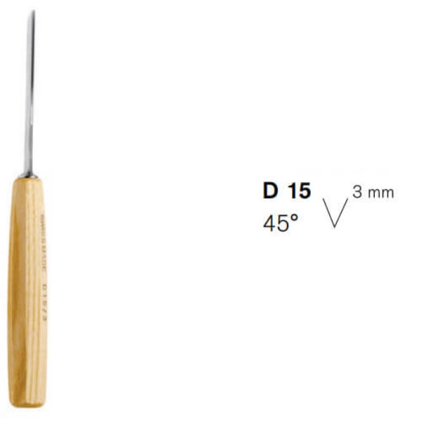 Hobby rezbarsko dleto D 15