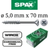 Vijaki Spax 5,0 mm x 70 mm